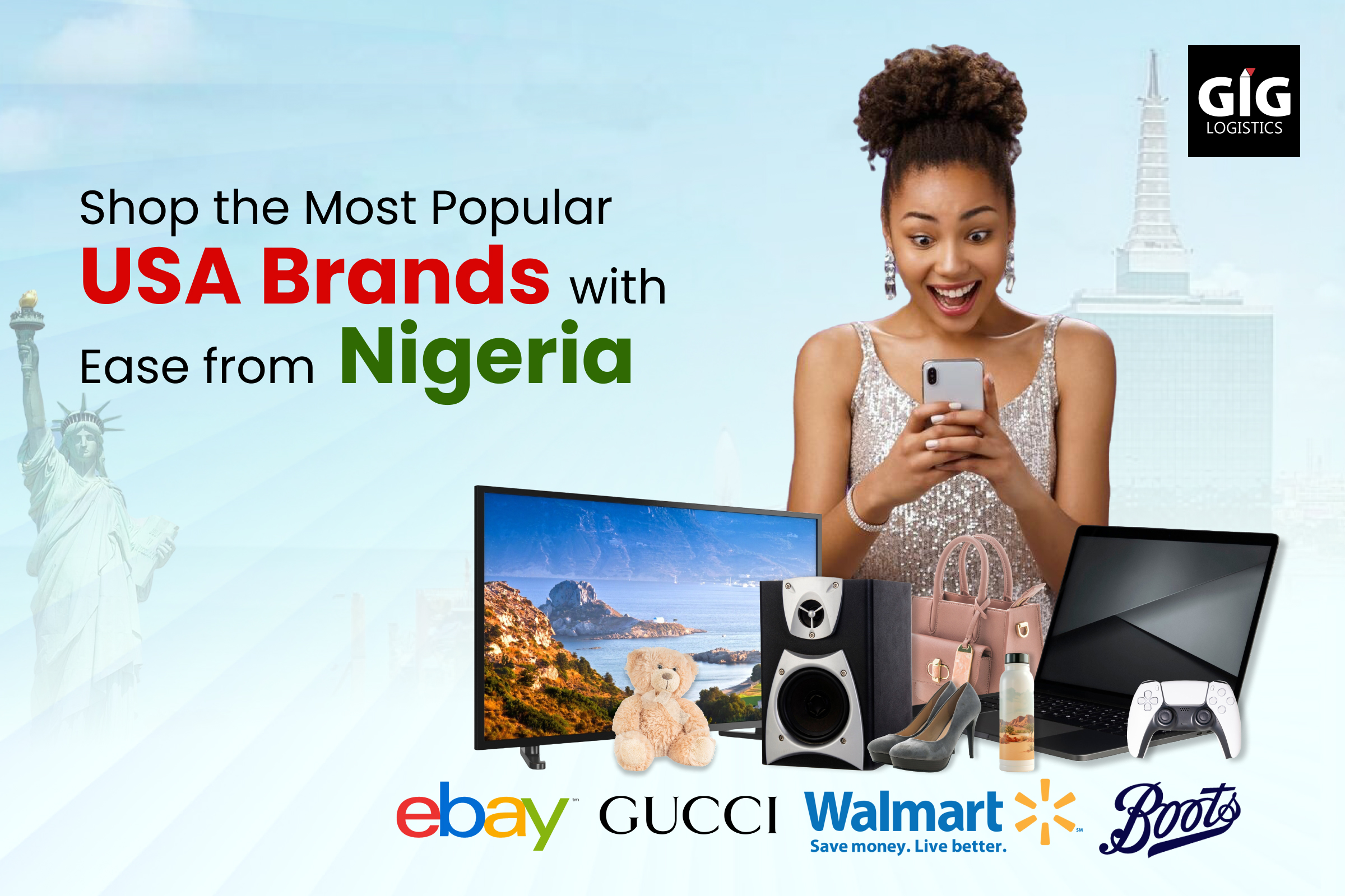 Shop USA Brands with Easy Shipping from the USA to Nigeria