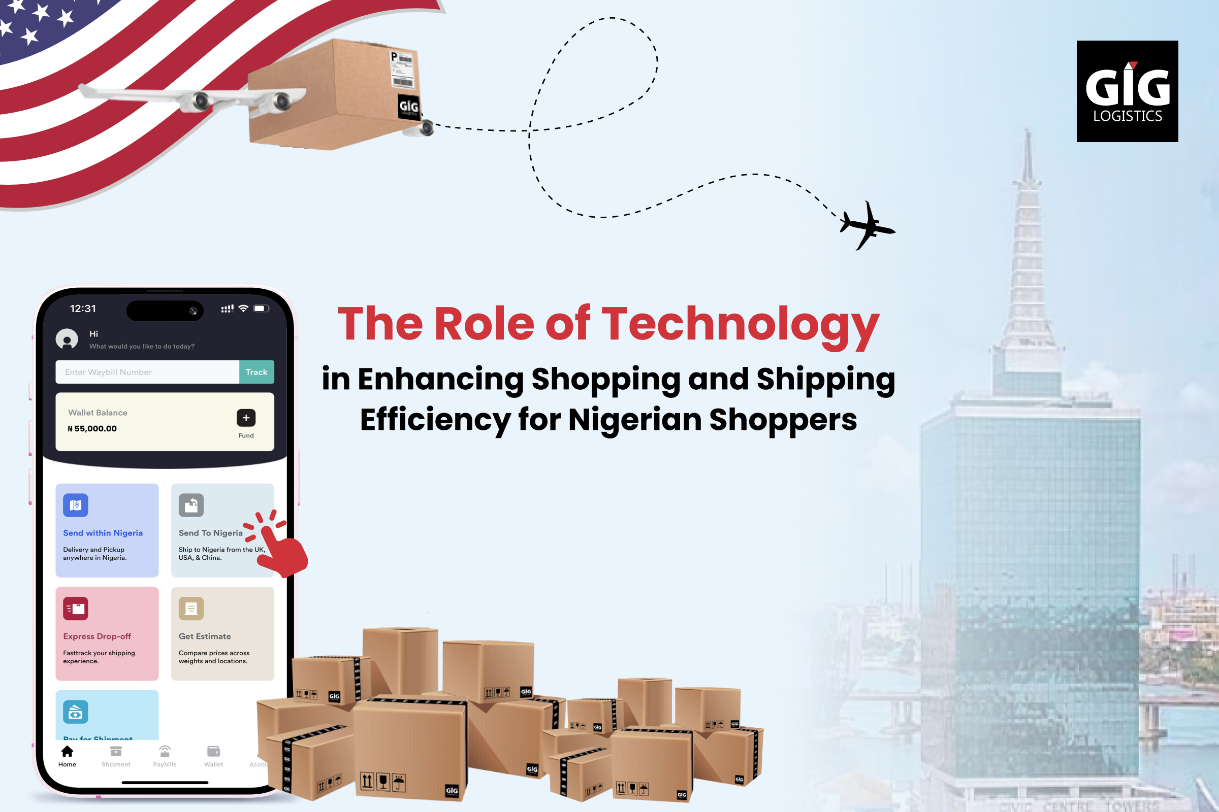 Role of Technology in Enhancing Shipping from the USA to Nigeria