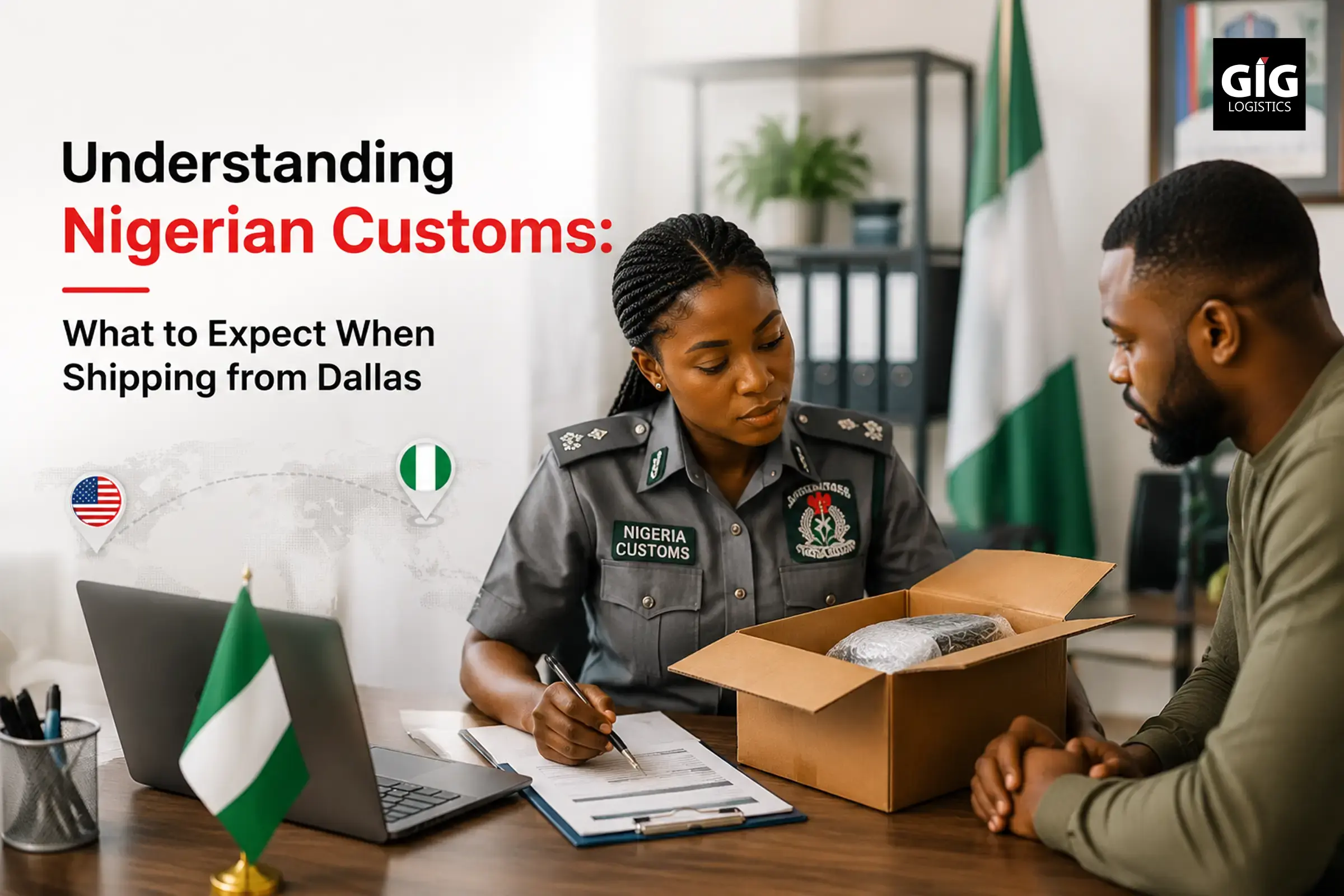 Customs clearance process for shipments from Dallas to Nigeria