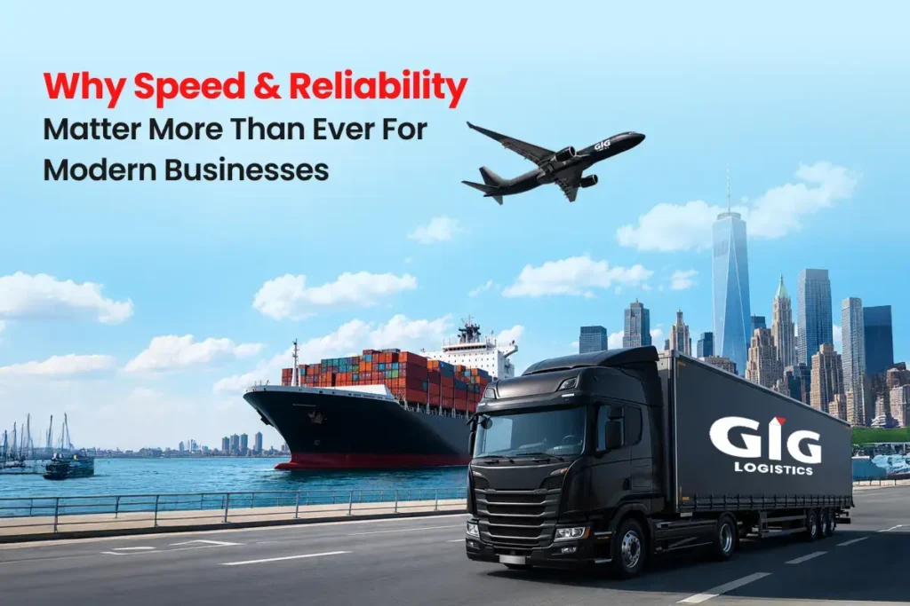 Modern logistics operations showcasing fast and reliable shipping solutions for global businesses