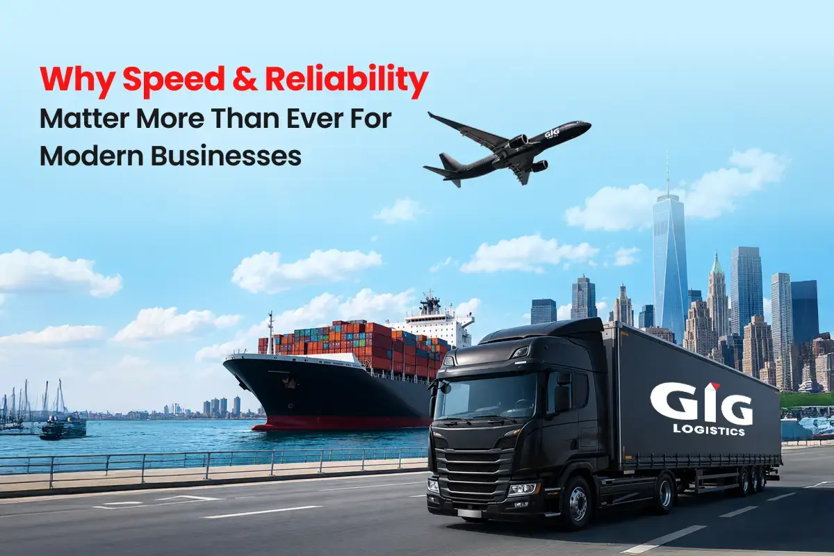 Modern logistics operations showcasing fast and reliable shipping solutions for global businesses