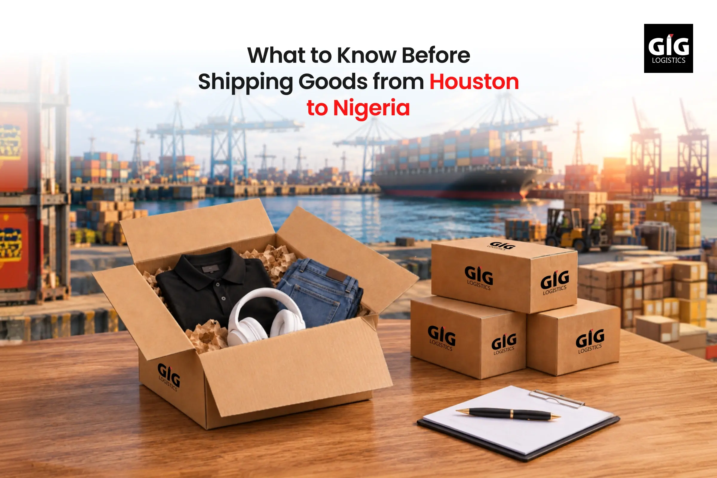 Shipping goods from Houston to Nigeria with GIG Logistics